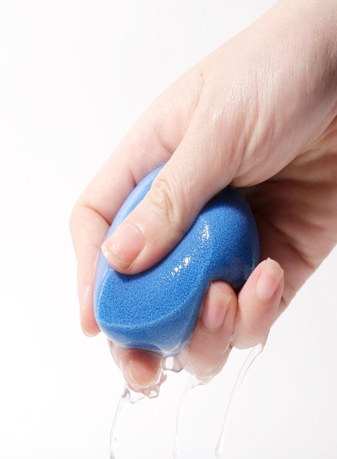 JUNO & Co. Microfiber Makeup Sponge Set 4-Pack, Dual Layer Technology and Airbrushed Complexion Finish, Makeup Blender for Foundation, Powder and Cream - Image 4